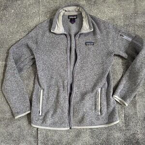 Women's Patagonia Light Heather Purple Better Sweater Fleece Zip Up Jacket Sz M